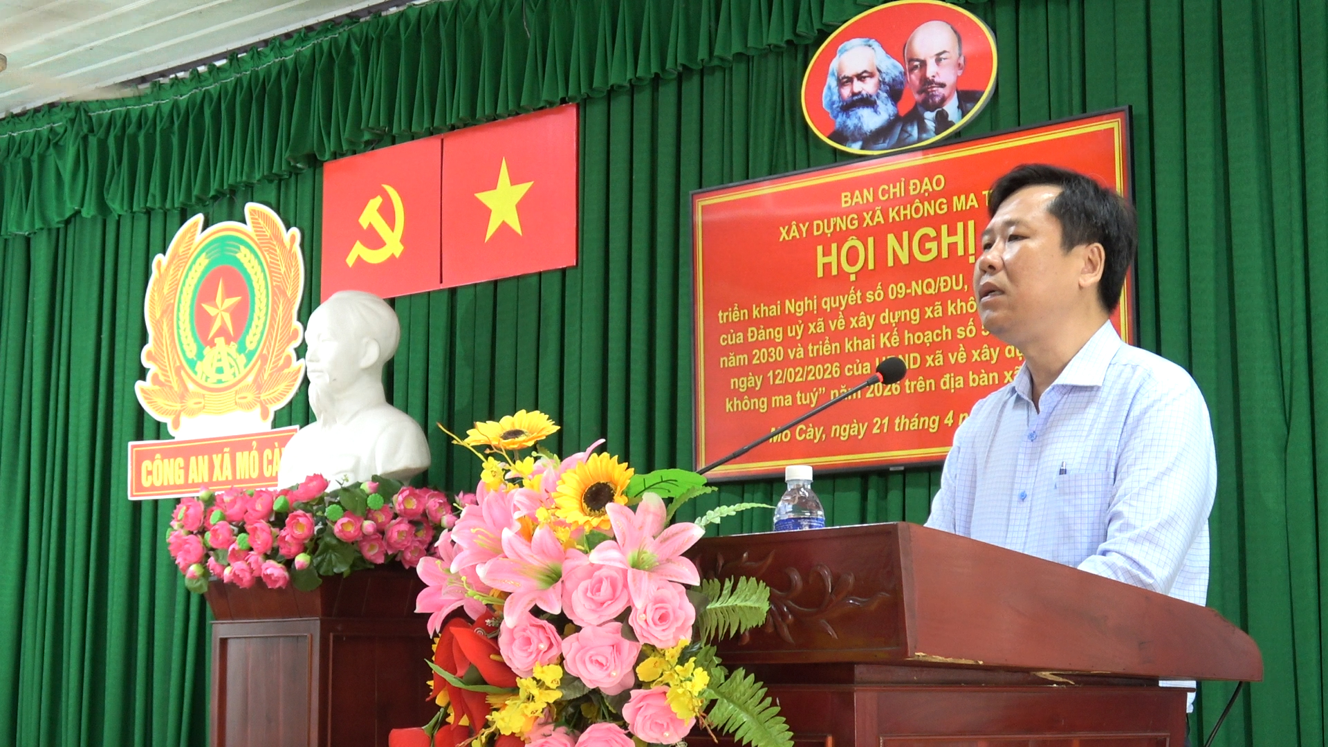Triển khai Nghị quyết số 09-NQ/ĐU ngày 27/3/2026 của Đảng ủy xã về xây dựng xã không ma túy đến năm 2030