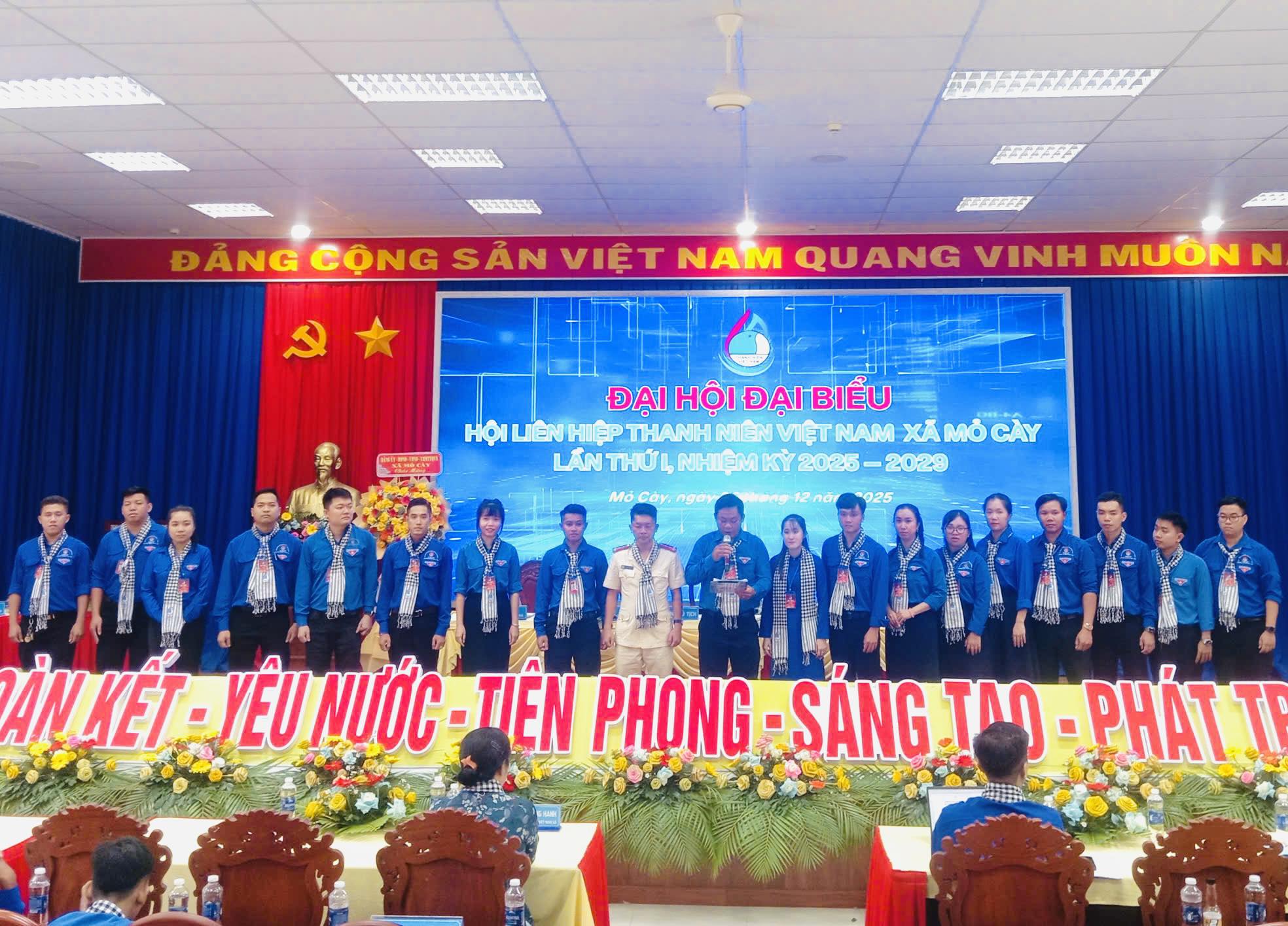 Đại hội đại biểu lần thứ I, nhiệm kỳ 2025-2029 Hội Liên hiệp thanh niên Việt Nam xã Mỏ Cày