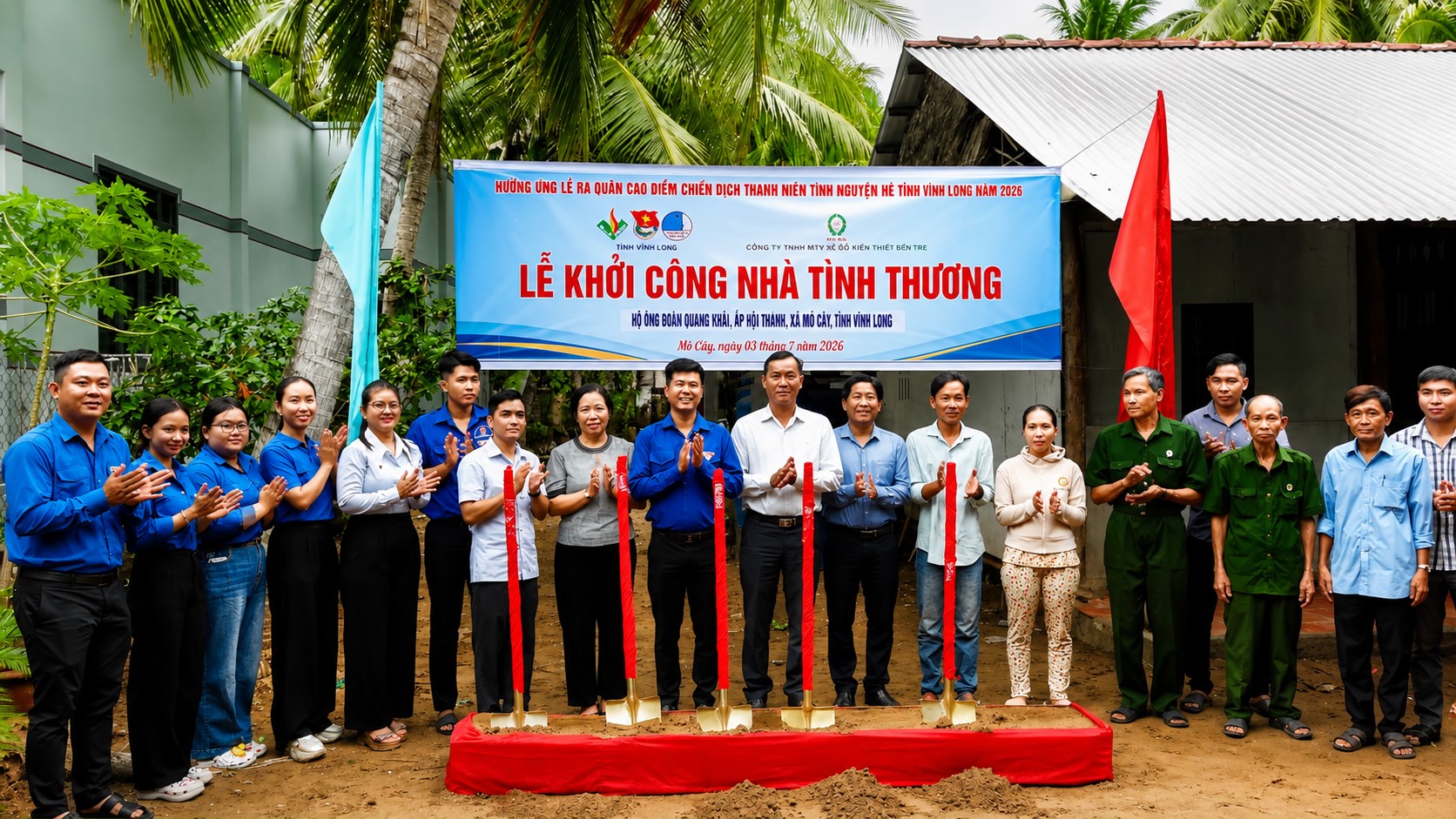 Khởi công xây dựng 6 căn nhà tình thương