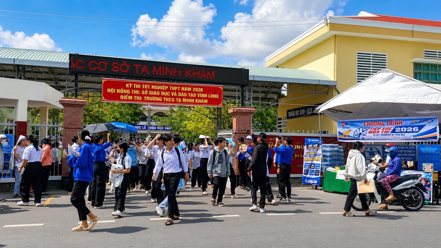 Hơn 980 thí sinh xã Mỏ Cày hoàn thành Kỳ thi tốt nghiệp THPT năm 2026