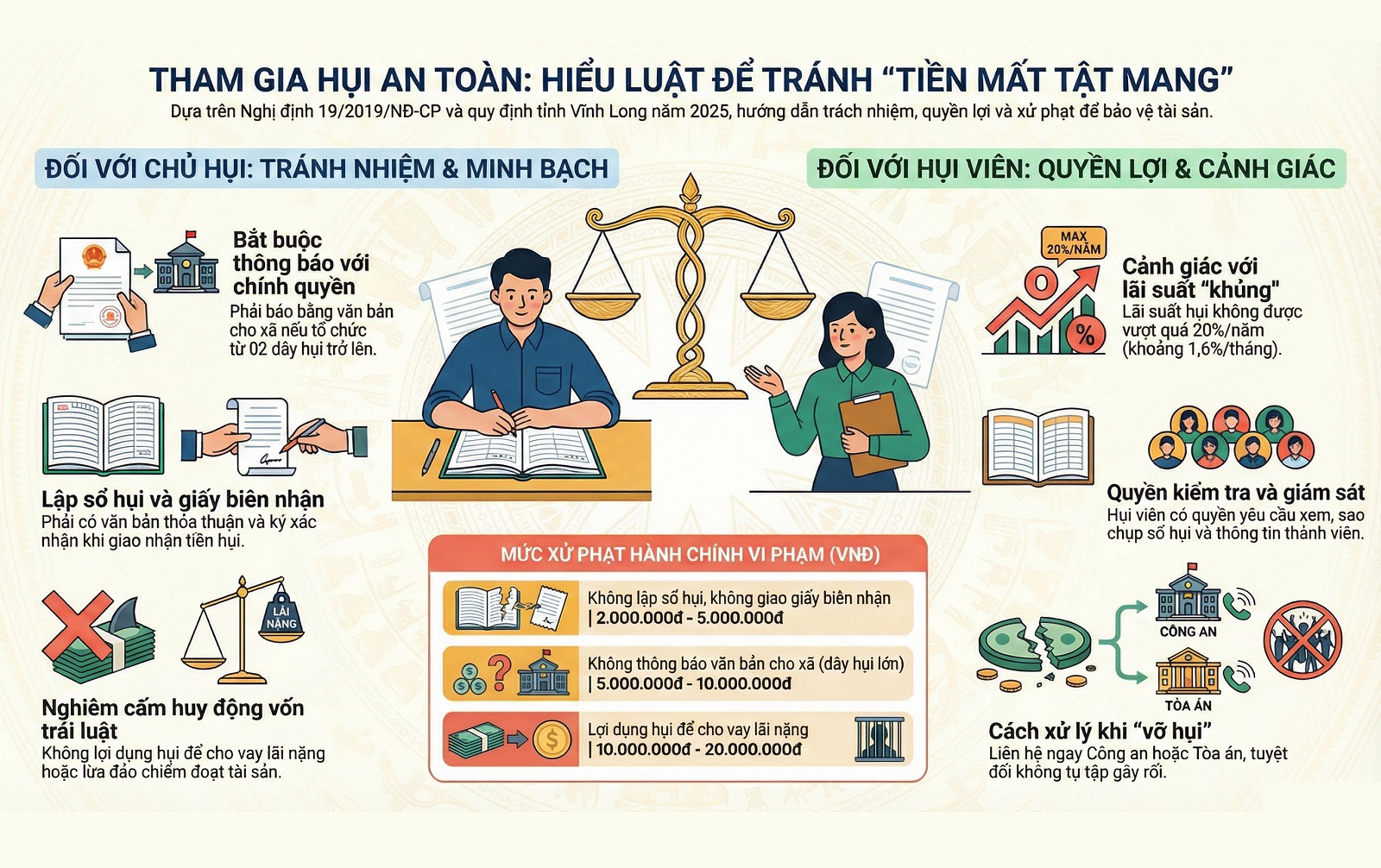Tham gia hụi, họ, biêu, phường: người dân cần hiểu rõ quy định pháp luật để tránh rủi ro "tiền mất tật mang"